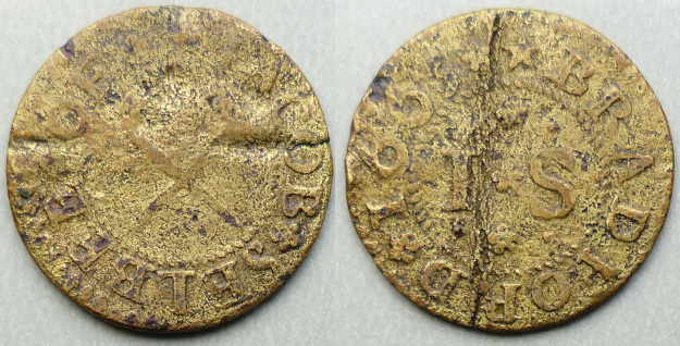 Bradford-on-Avon, Jacob Selbee 1665 farthing